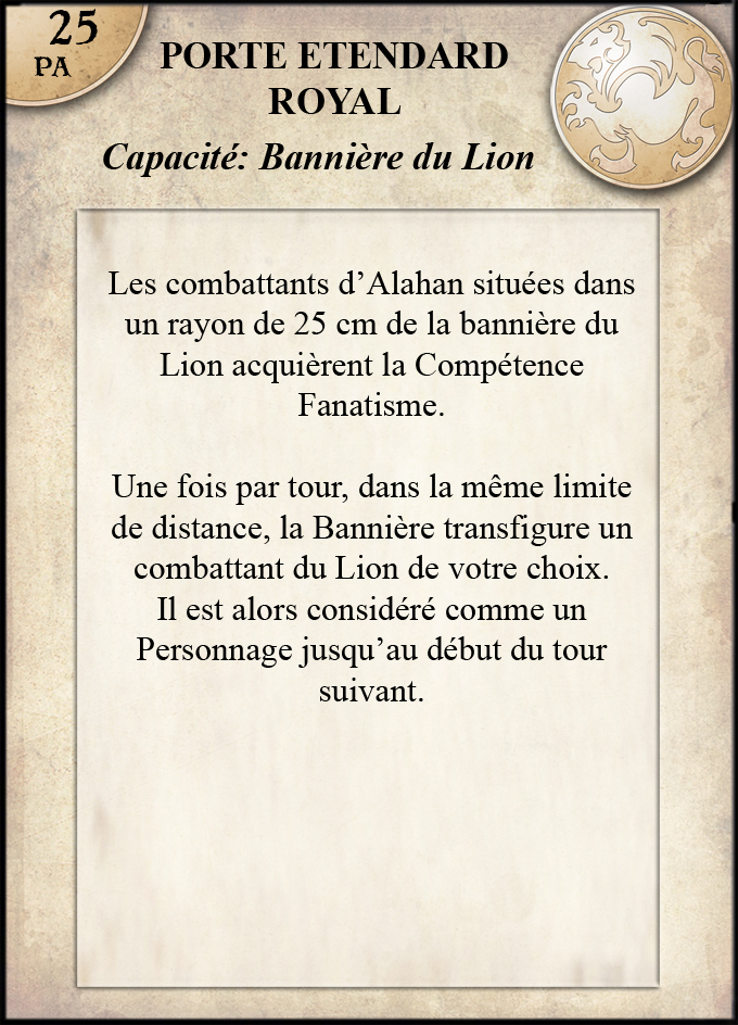 capa banniere du lion